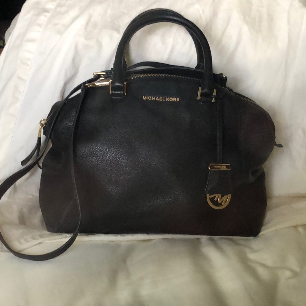 Michael Kors Black Leather Bag